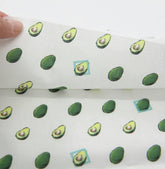 酪梨香蕉菠蘿圖案布料韓國製造半碼